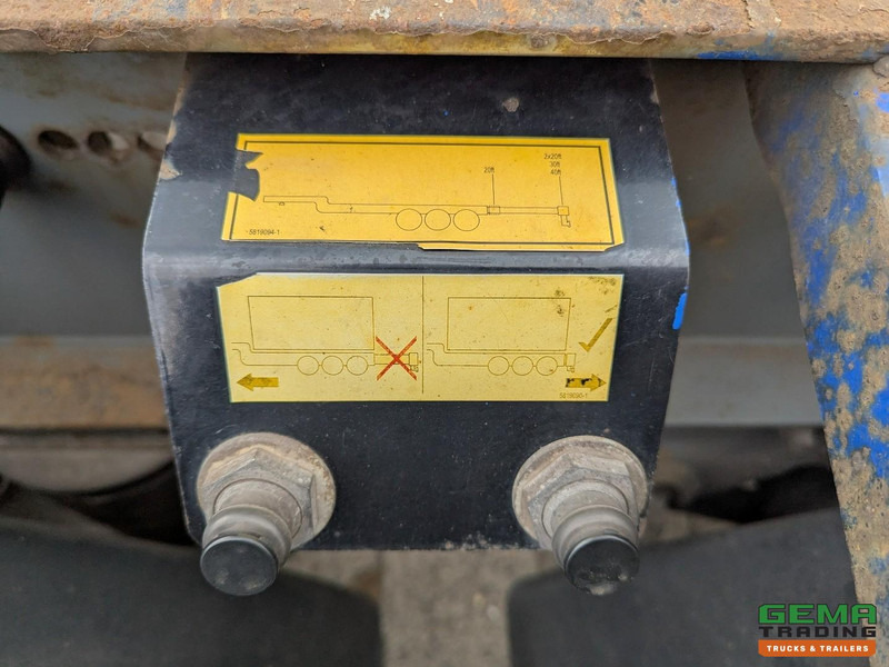 Полуприцеп-контейнеровоз/ Сменный кузов Krone SDC 27 3-Assen SAF - Lift as - Schijfremmen - Achterschuiver - 20 2x20FT/30/40FT: фото 18