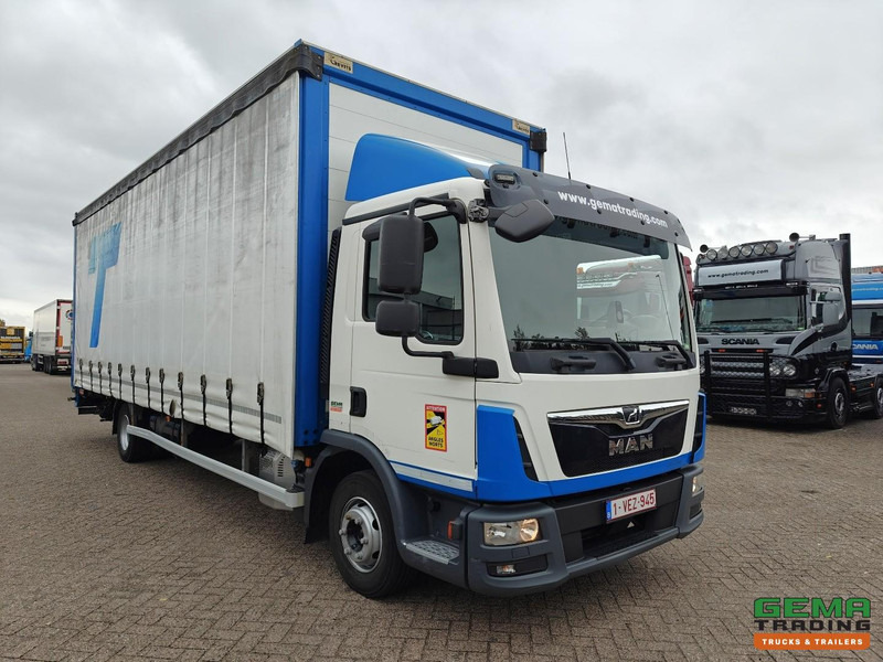 Тентованный грузовик MAN TGL 12.250 4x2 Dagcab Euro6 - 12T - Schuifzeilenbak 7.7m + Laadklep 1500kg - 3 Zitplaatsen - 125.000km!: фото 8