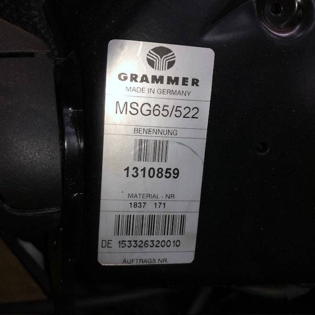 Grammer Seat MSG65/522 - Сиденье для Погрузочно-разгрузочной техники: фото 5 Grammer Seat MSG65/522 - Сиденье для Погрузочно-разгрузочной техники: фото 5