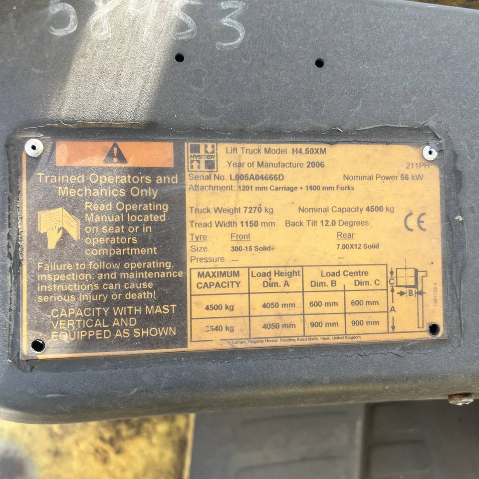 Hyster H4.50XM - Дизельный погрузчик: фото 5 Hyster H4.50XM - Дизельный погрузчик: фото 5