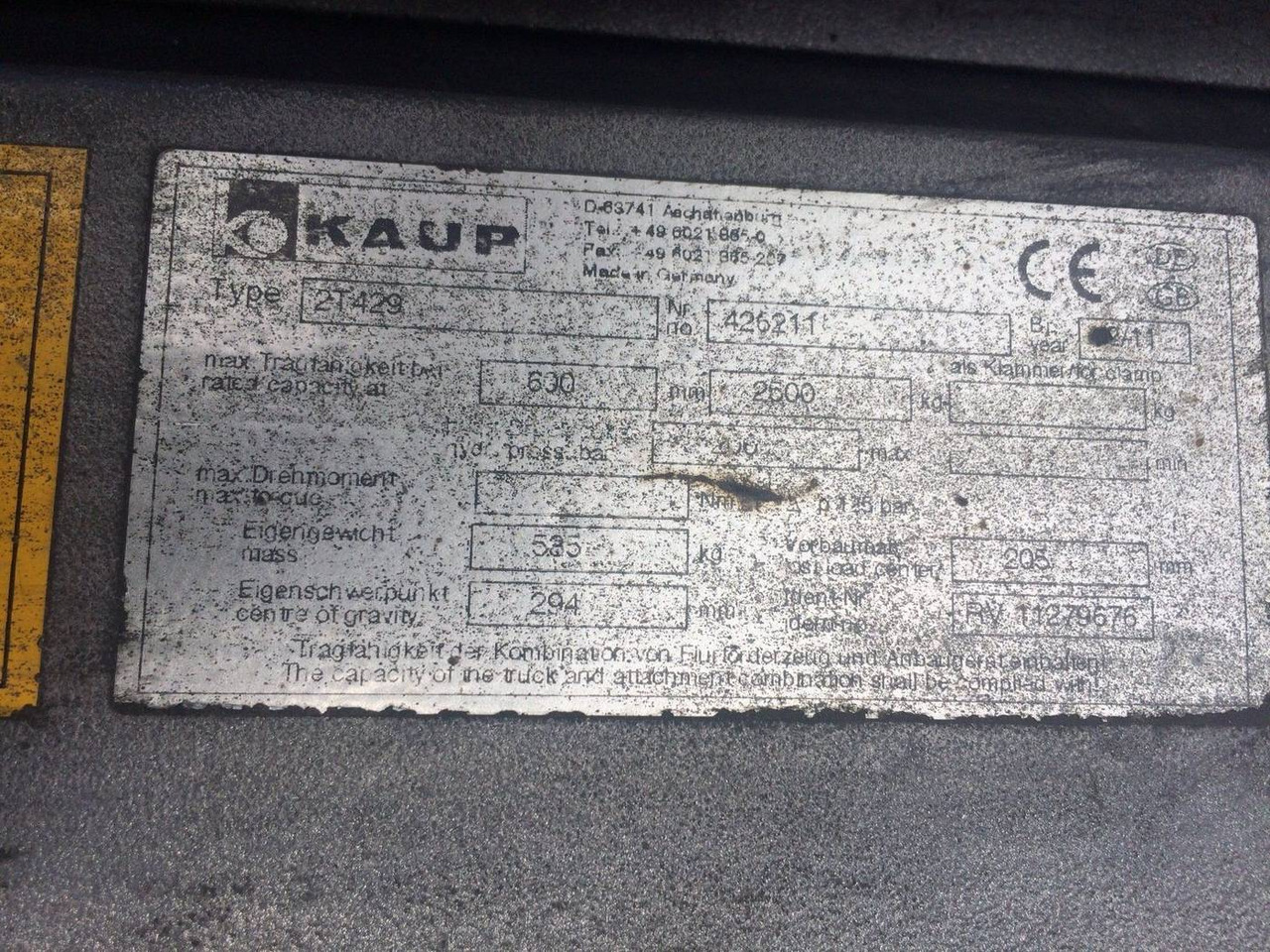 Kaup Double Pallet Handler with separate side shift - Навесное оборудование: фото 4 Kaup Double Pallet Handler with separate side shift - Навесное оборудование: фото 4