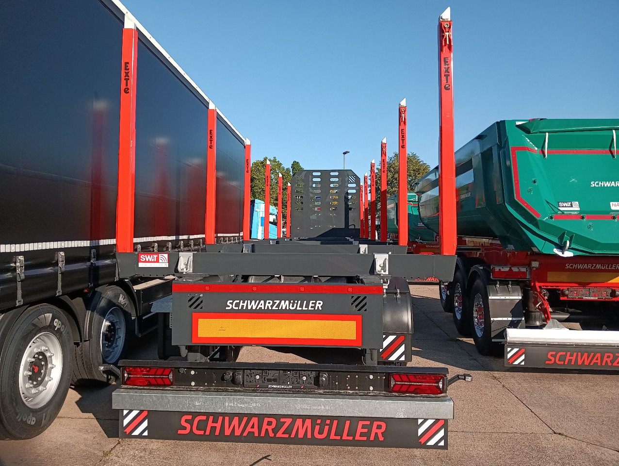 Schwarzmüller 3-A Rungensattel 6xExte144S 5560kg NEU sofort Schwarzmüller 3-A Rungensattel 6xExte144S 5560kg NEU sofort - Полуприцеп лесовоз: фото 3 Schwarzmüller 3-A Rungensattel 6xExte144S 5560kg NEU sofort Schwarzmüller 3-A Rungensattel 6xExte144S 5560kg NEU sofort - Полуприцеп лесовоз: фото 3