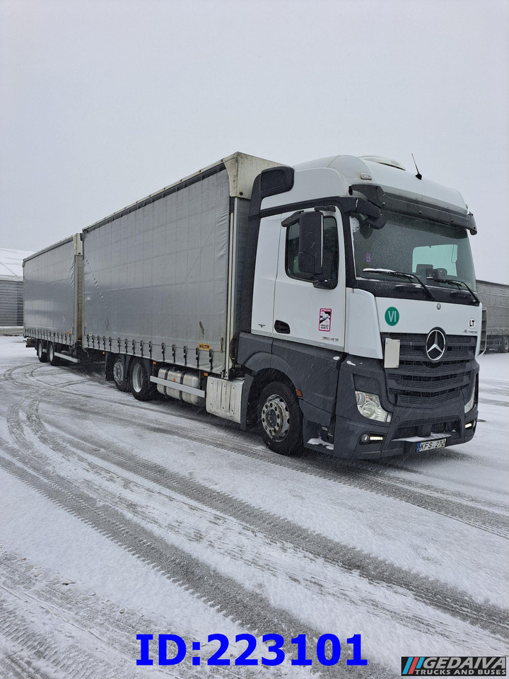 MERCEDES-BENZ Actros 2542 6x2 Euro6 + trailer - Тентованный грузовик: фото 4 MERCEDES-BENZ Actros 2542 6x2 Euro6 + trailer - Тентованный грузовик: фото 4