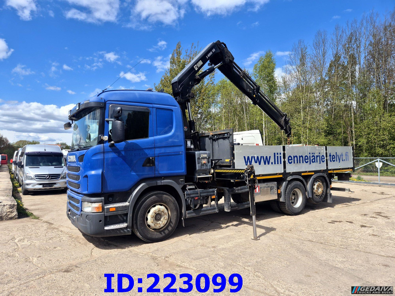 SCANIA G440 6x2 + Crane HIAB X-Hiduo 188 - Грузовик бортовой/ Платформа: фото 1 SCANIA G440 6x2 + Crane HIAB X-Hiduo 188 - Грузовик бортовой/ Платформа: фото 1