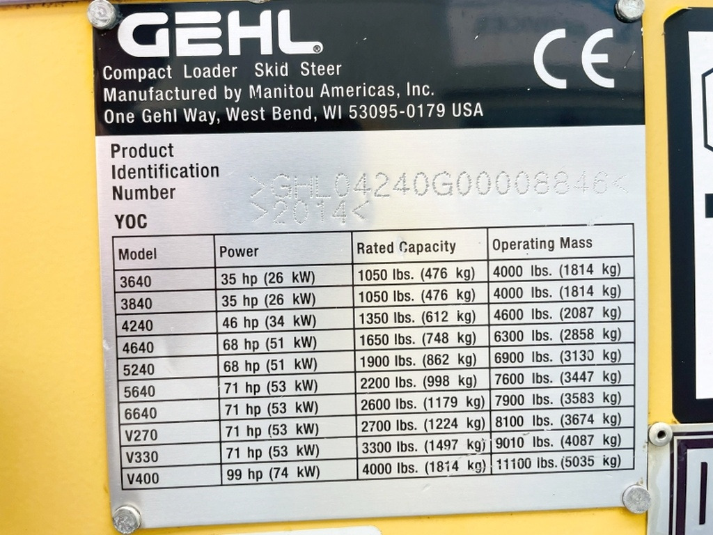Gehl SL4240 (4035) - Мини-погрузчик с бортовым поворотом: фото 3 Gehl SL4240 (4035) - Мини-погрузчик с бортовым поворотом: фото 3