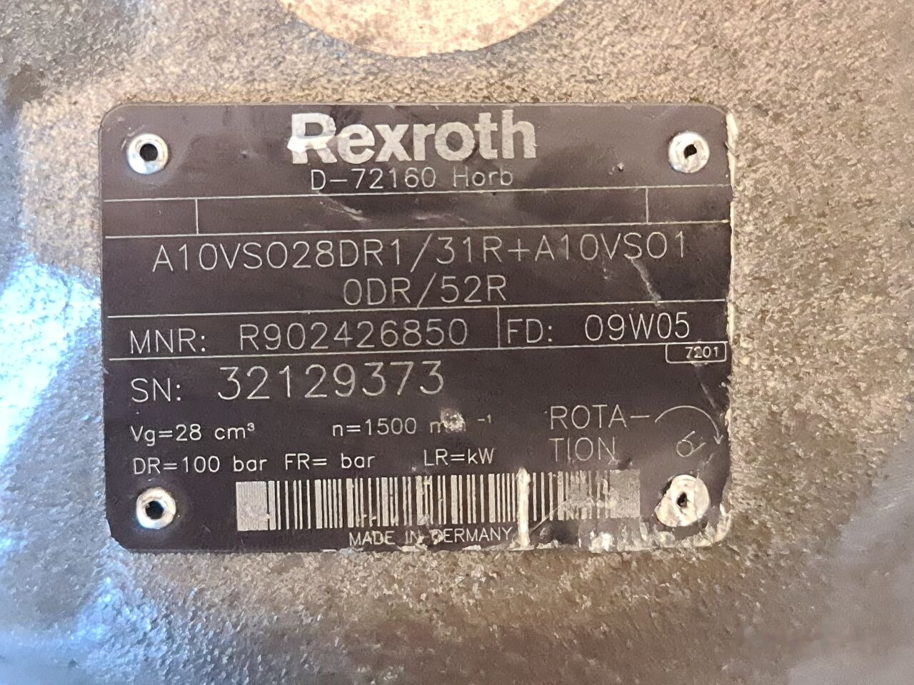 Rexroth D-72160 HORB - Гидравлический насос для Грузовиков: фото 5 Rexroth D-72160 HORB - Гидравлический насос для Грузовиков: фото 5