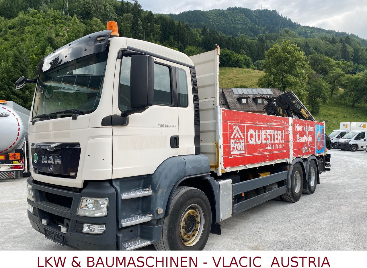 MAN TGS 26.400 6x4 mit Kran HIAB 166 - Грузовик бортовой/ Платформа, Автоманипулятор: фото 1 MAN TGS 26.400 6x4 mit Kran HIAB 166 - Грузовик бортовой/ Платформа, Автоманипулятор: фото 1