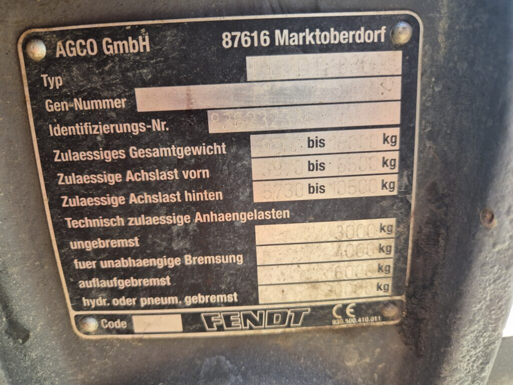 Трактор FENDT 828: фото 20