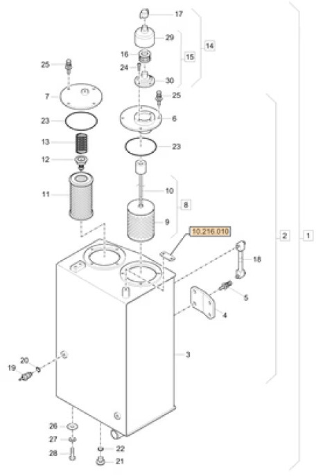 Case 3LML03100 - 31ML01017CG (HYDRAULIC TANK) - Топливный бак для Строительной техники: фото 2 Case 3LML03100 - 31ML01017CG (HYDRAULIC TANK) - Топливный бак для Строительной техники: фото 2