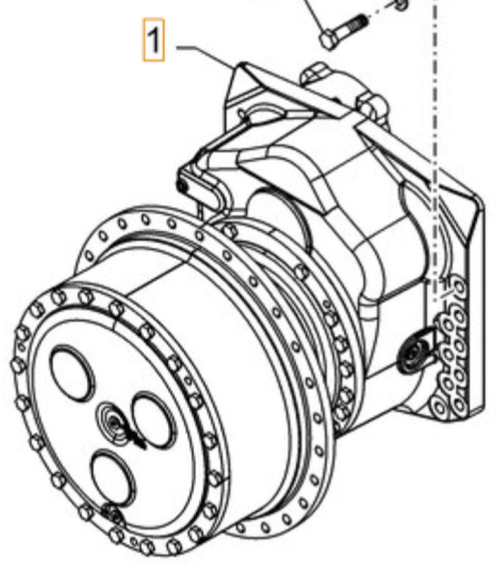 Case 47863726 - 47466855 - Бортовой редуктор для Строительной техники: фото 1 Case 47863726 - 47466855 - Бортовой редуктор для Строительной техники: фото 1