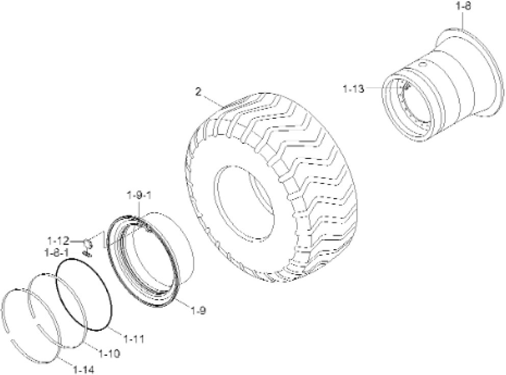 Case 81L6-01400 - Колесный диск для Строительной техники: фото 1 Case 81L6-01400 - Колесный диск для Строительной техники: фото 1