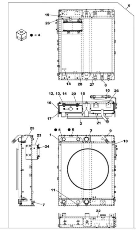 Case KNH10451 - Радиатор для Сельскохозяйственной техники: фото 1 Case KNH10451 - Радиатор для Сельскохозяйственной техники: фото 1