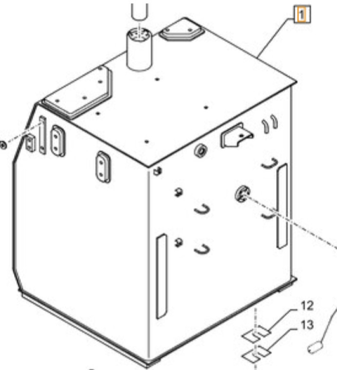 Case KSH14390 - KSH14391 - Топливный бак для Строительной техники: фото 1 Case KSH14390 - KSH14391 - Топливный бак для Строительной техники: фото 1