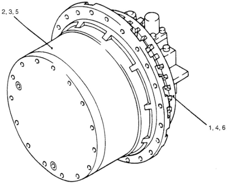 New Holland Kobelco YN15V00011F4 - YN15V00017F2 - Бортовой редуктор для Сельскохозяйственной техники: фото 1 New Holland Kobelco YN15V00011F4 - YN15V00017F2 - Бортовой редуктор для Сельскохозяйственной техники: фото 1