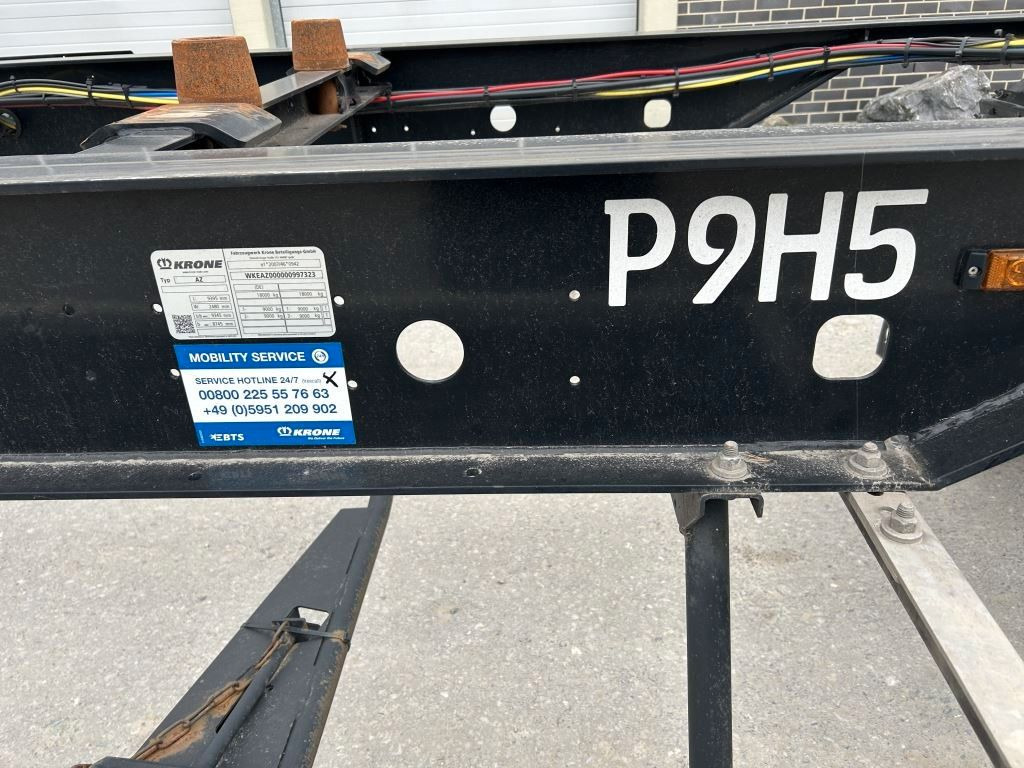 Krone 2 Achswechselfahrgestell, Typ: MAXI AZW 18 eL3B7 - Прицеп-контейнеровоз/ Сменный кузов: фото 3 Krone 2 Achswechselfahrgestell, Typ: MAXI AZW 18 eL3B7 - Прицеп-контейнеровоз/ Сменный кузов: фото 3