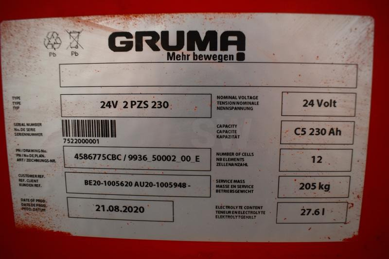 GRUMA 24 Volt 2 PzS 230 Ah - Аккумулятор: фото 5 GRUMA 24 Volt 2 PzS 230 Ah - Аккумулятор: фото 5