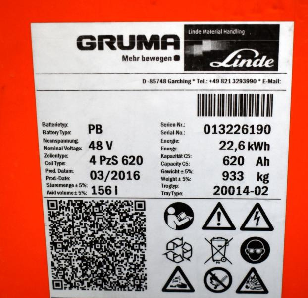 GRUMA 48 Volt 4 PzS 620 Ah - Аккумулятор: фото 5 GRUMA 48 Volt 4 PzS 620 Ah - Аккумулятор: фото 5