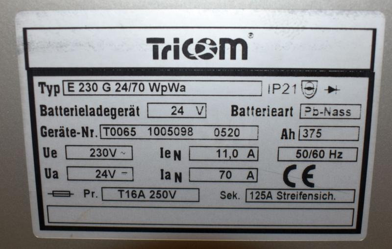 TRICOM TriCOM XL E 24V / 70A - Аккумулятор: фото 4 TRICOM TriCOM XL E 24V / 70A - Аккумулятор: фото 4