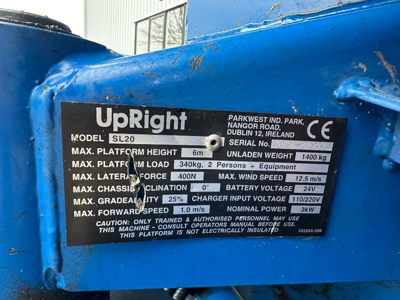 Ножничный подъемник UpRight SL20: фото 13 Ножничный подъемник UpRight SL20: фото 13