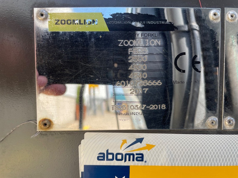 Zoomlion FB 25 Z - Электропогрузчик: фото 3 Zoomlion FB 25 Z - Электропогрузчик: фото 3