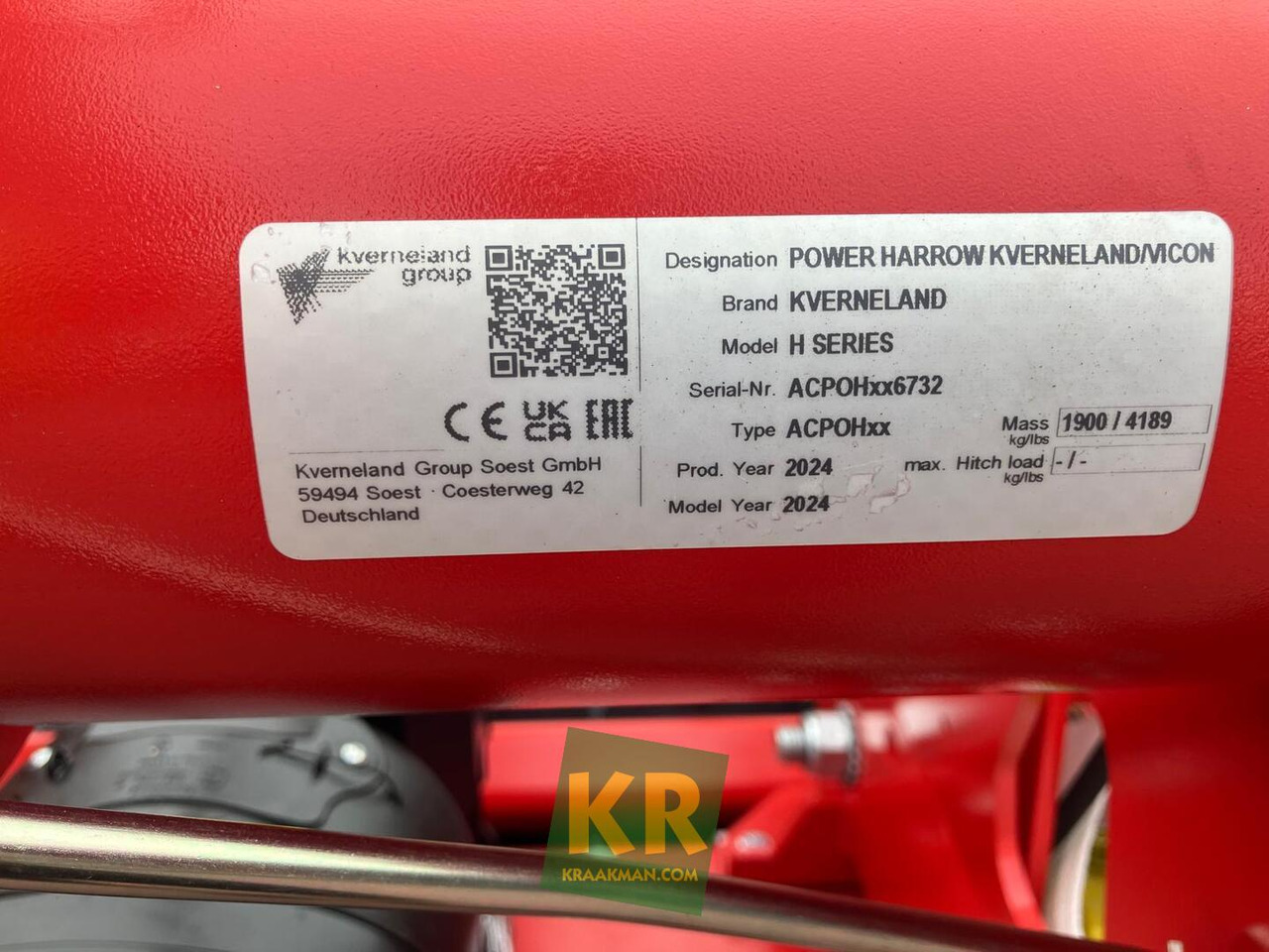H serie Kverneland - Борона: фото 5 H serie Kverneland - Борона: фото 5