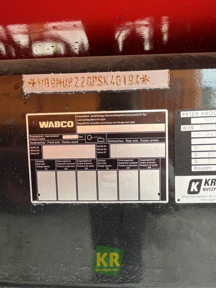 Kröger Overig - Сельскохозяйственный прицеп-самосвал: фото 3 Kröger Overig - Сельскохозяйственный прицеп-самосвал: фото 3