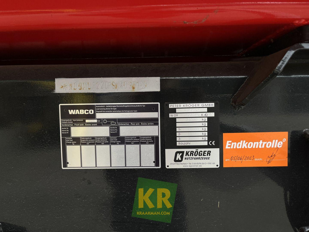 Overig Kröger - Сельскохозяйственный прицеп-самосвал: фото 2 Overig Kröger - Сельскохозяйственный прицеп-самосвал: фото 2