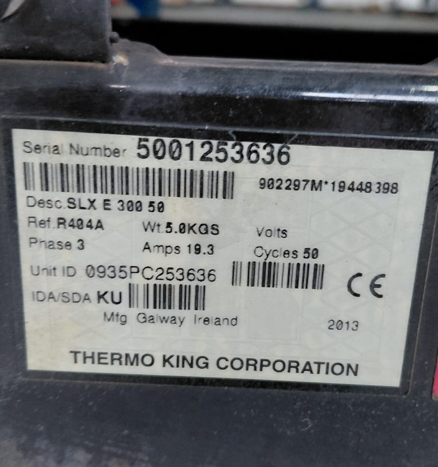 Thermo King SLX300 S/N : 5001253636 - Холодильная установка: фото 2 Thermo King SLX300 S/N : 5001253636 - Холодильная установка: фото 2
