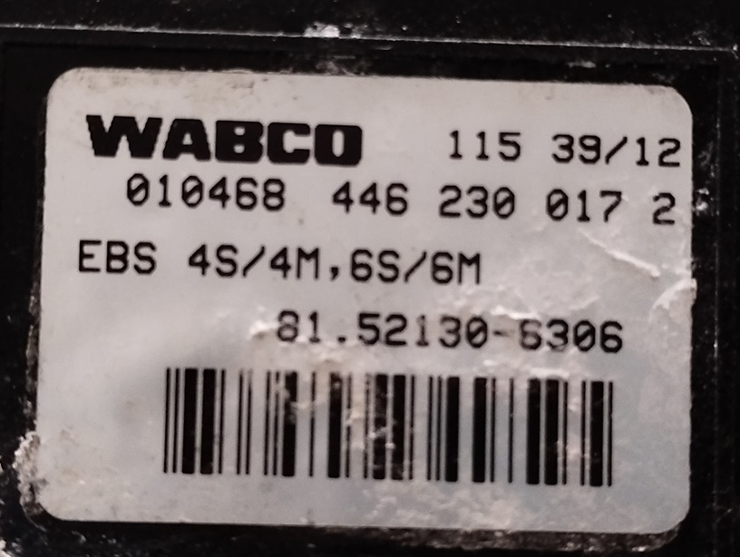 ZAWÓR HAMULCA GŁÓWNEGO MAN TGL TGM 81521306306 4462300172 WABCO - Тормозной клапан: фото 2 ZAWÓR HAMULCA GŁÓWNEGO MAN TGL TGM 81521306306 4462300172 WABCO - Тормозной клапан: фото 2