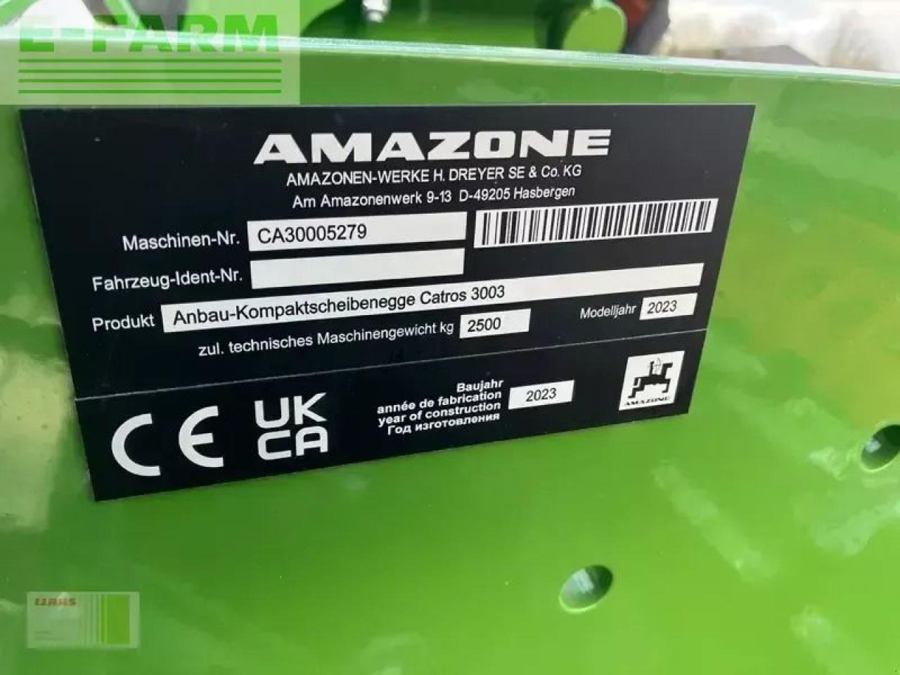 Amazone catros+ 3003 - Дисковая борона: фото 4 Amazone catros+ 3003 - Дисковая борона: фото 4