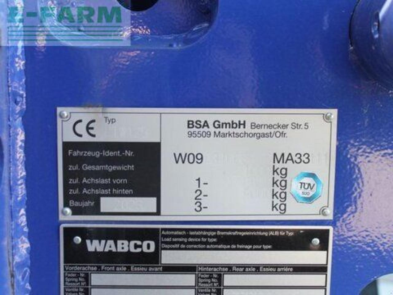 BSA ptw 125 farmerline - Цистерна для жидкого навоза: фото 2 BSA ptw 125 farmerline - Цистерна для жидкого навоза: фото 2