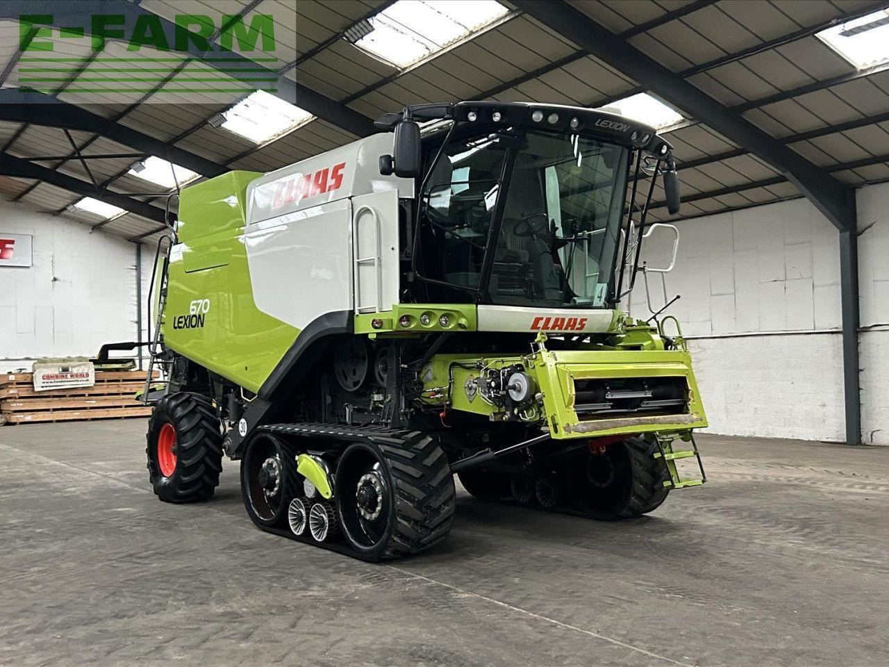 CLAAS USED 2016 LEXION 670TT C/W V770 VARIO CUTTERBAR (52804100) - Зерноуборочный комбайн: фото 1 CLAAS USED 2016 LEXION 670TT C/W V770 VARIO CUTTERBAR (52804100) - Зерноуборочный комбайн: фото 1