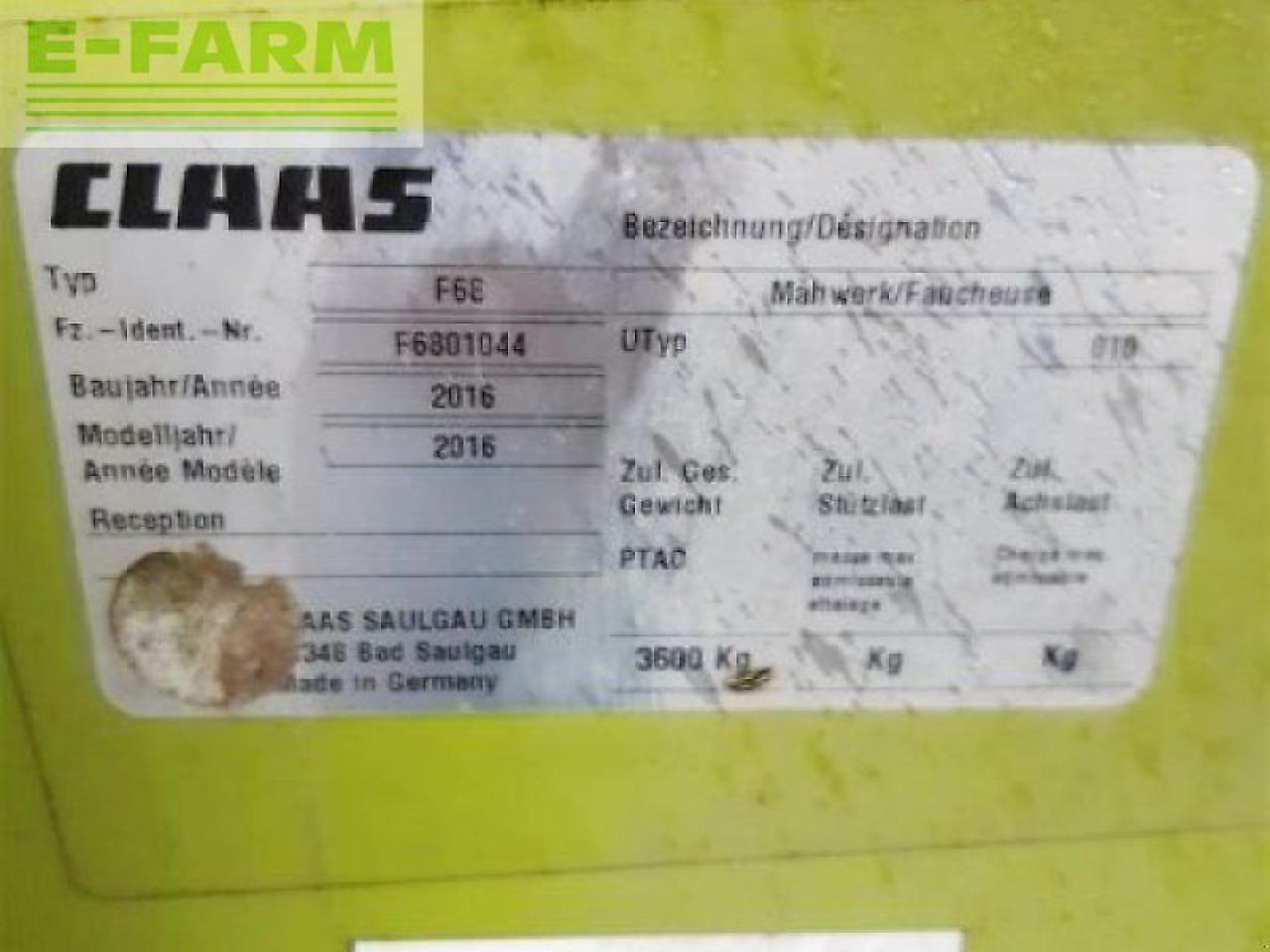 Косилка CLAAS mähwerk disco 1100 c + 3200 fc: фото 27 Косилка CLAAS mähwerk disco 1100 c + 3200 fc: фото 27