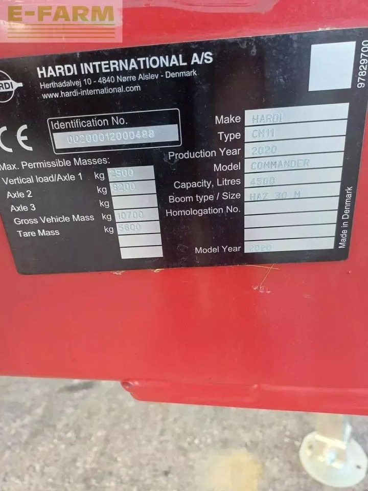 Hardi commander twin air 4500 - Прицепной опрыскиватель: фото 4 Hardi commander twin air 4500 - Прицепной опрыскиватель: фото 4