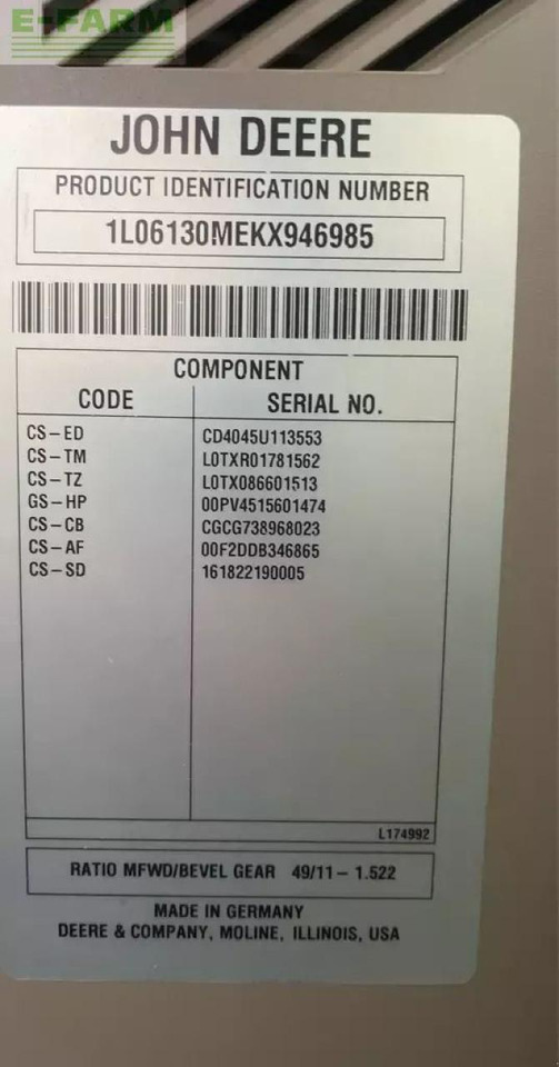 John Deere 6130m - Трактор: фото 2 John Deere 6130m - Трактор: фото 2