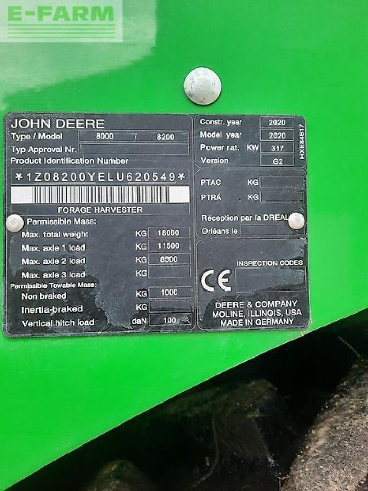 John Deere 8200i - Кормоуборочный комбайн: фото 2 John Deere 8200i - Кормоуборочный комбайн: фото 2