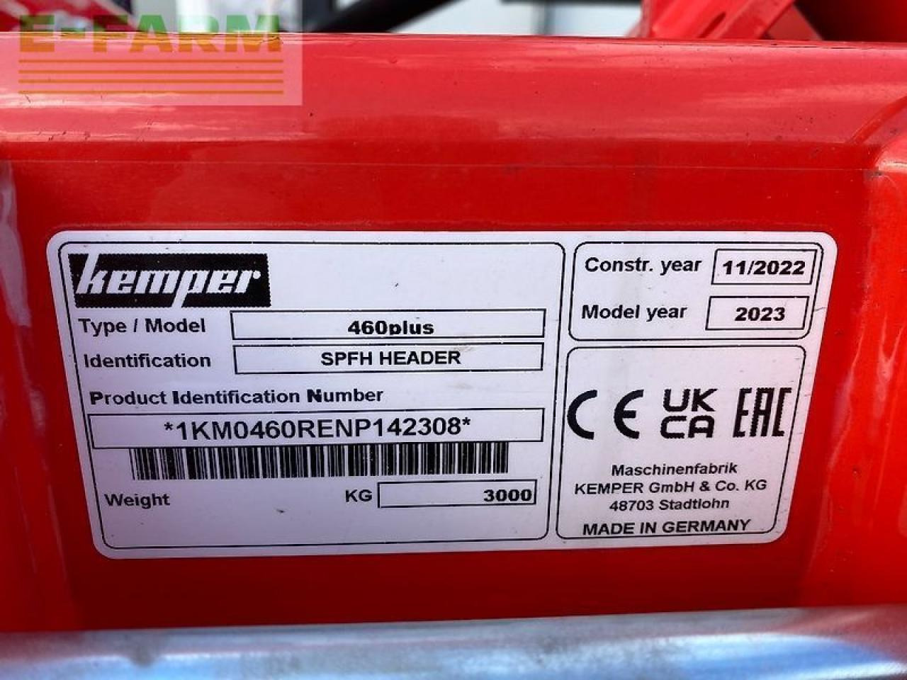 Kemper 460 plus - Оборудование для кормоуборочного комбайна: фото 2 Kemper 460 plus - Оборудование для кормоуборочного комбайна: фото 2