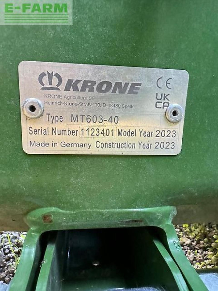 Krone easy cut f320m, mt603-40 - Косилка: фото 5 Krone easy cut f320m, mt603-40 - Косилка: фото 5