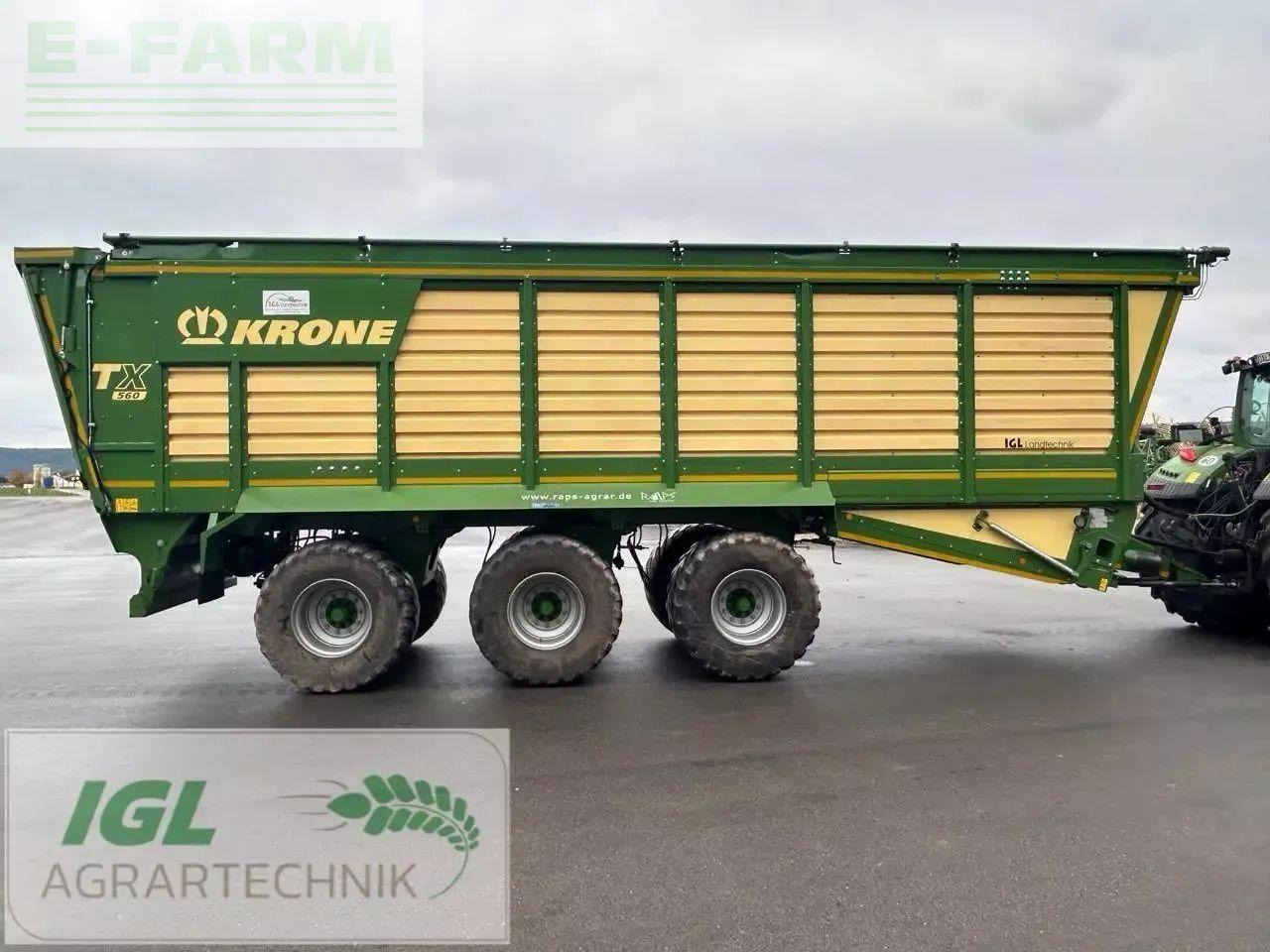 Krone tx 560 - Сельскохозяйственный прицеп-самосвал: фото 4 Krone tx 560 - Сельскохозяйственный прицеп-самосвал: фото 4