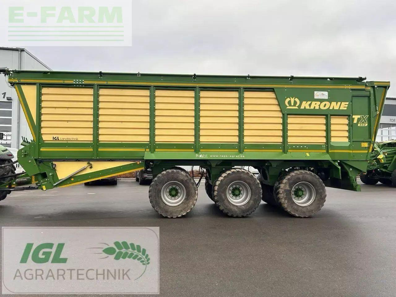 Krone tx 560 - Сельскохозяйственный прицеп-самосвал: фото 2 Krone tx 560 - Сельскохозяйственный прицеп-самосвал: фото 2