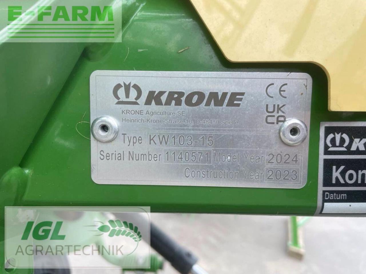 Krone vendro 1020 (kw103-15) - Сеноворошилка: фото 4 Krone vendro 1020 (kw103-15) - Сеноворошилка: фото 4
