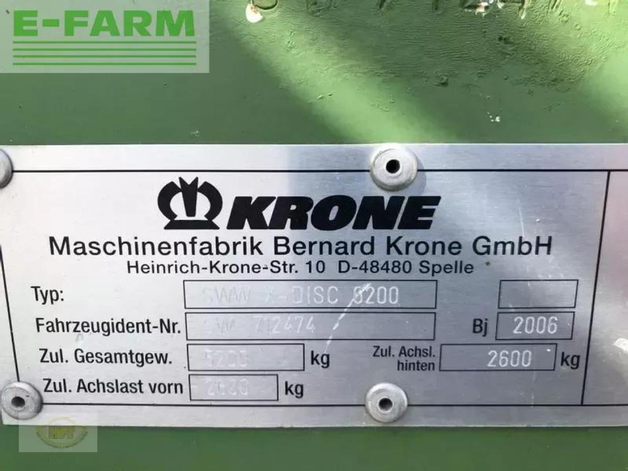 Оборудование для кормоуборочного комбайна Krone x- disc 6200: фото 7