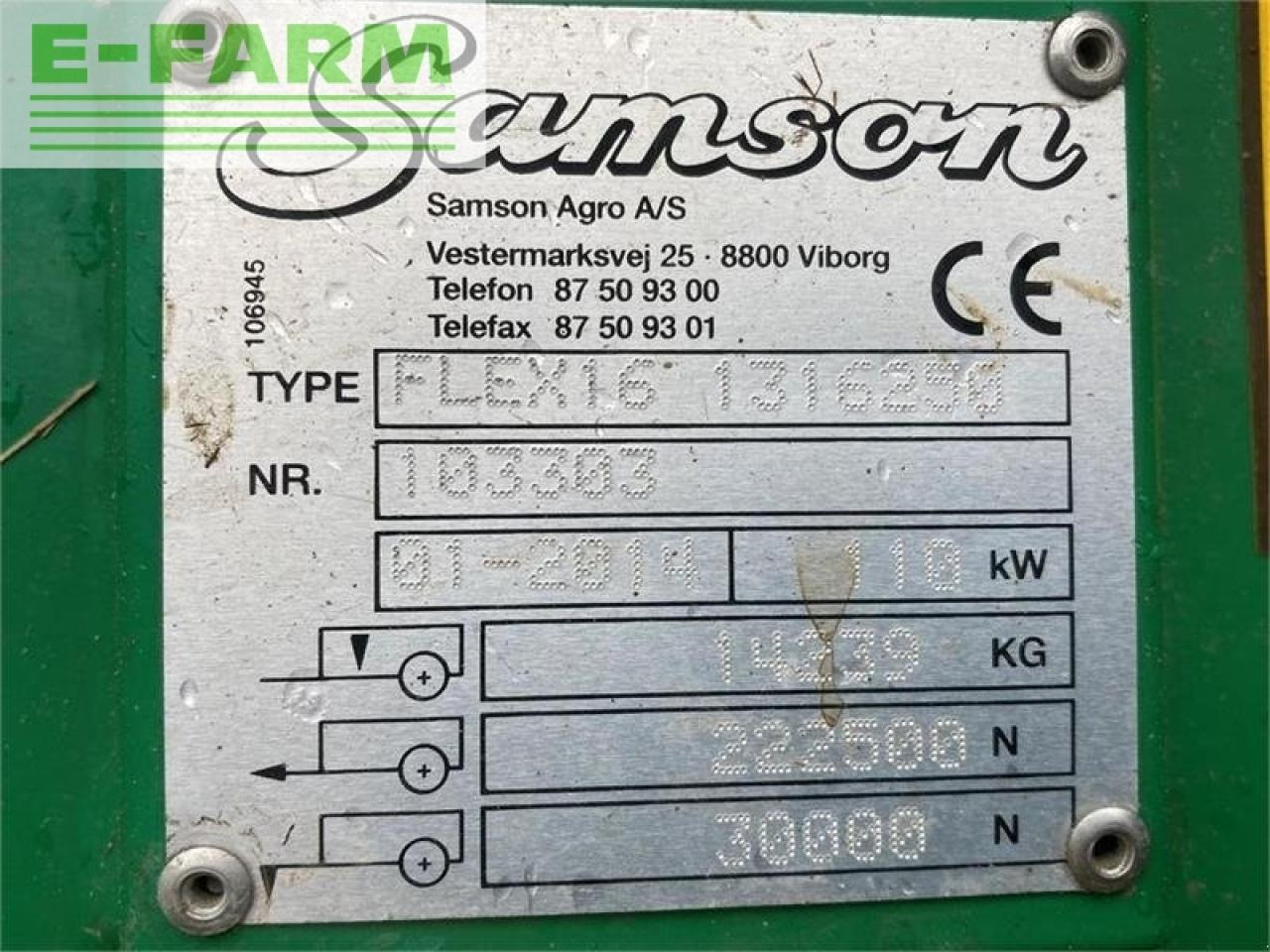 Samson flex16 - Разбрасыватель удобрений: фото 4 Samson flex16 - Разбрасыватель удобрений: фото 4