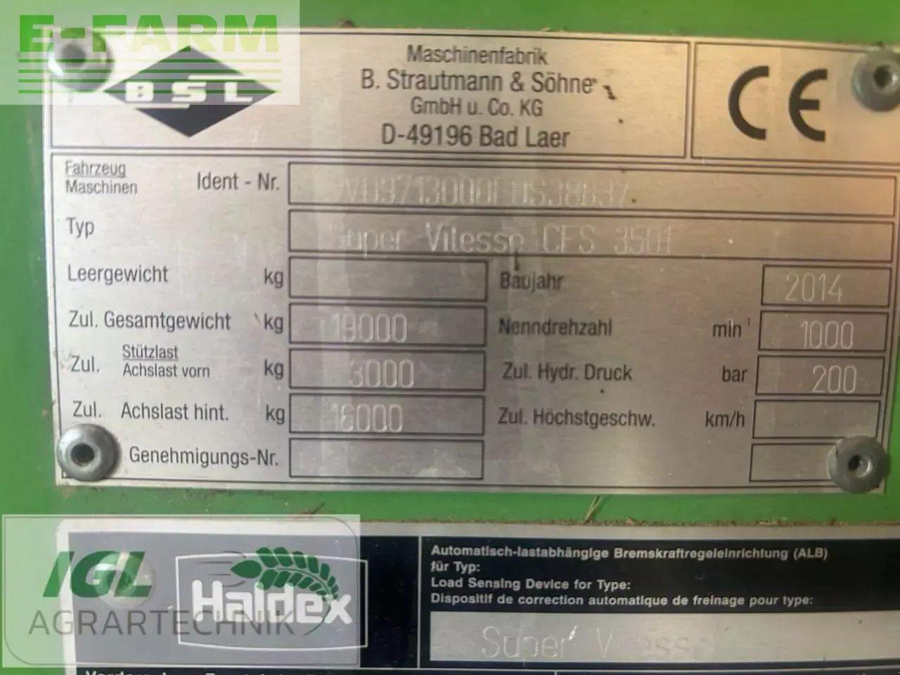 Strautmann super vitesse cfs 3501 - Самозагружающийся прицеп: фото 4 Strautmann super vitesse cfs 3501 - Самозагружающийся прицеп: фото 4