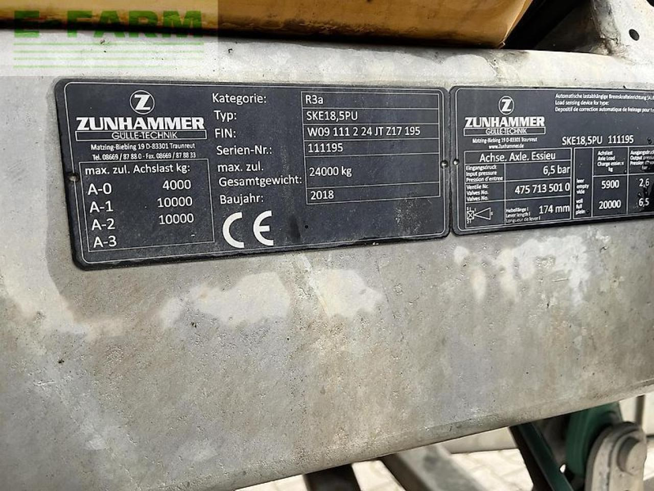 Техника для внесения удобрений Zunhammer ske 18,5 pu: фото 9 Техника для внесения удобрений Zunhammer ske 18,5 pu: фото 9