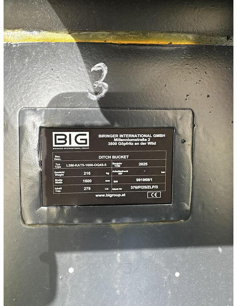 Новый Ковш Big Böschungslöffel 160cm mit OQ45-5 Aufnahme: фото 6
