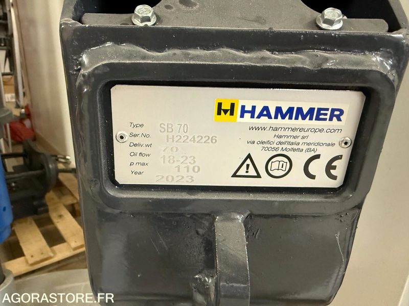 BRH HAMMER SB 70 Pelles de 500kg - 1.6T NEUF - Гидромолот: фото 4 BRH HAMMER SB 70 Pelles de 500kg - 1.6T NEUF - Гидромолот: фото 4