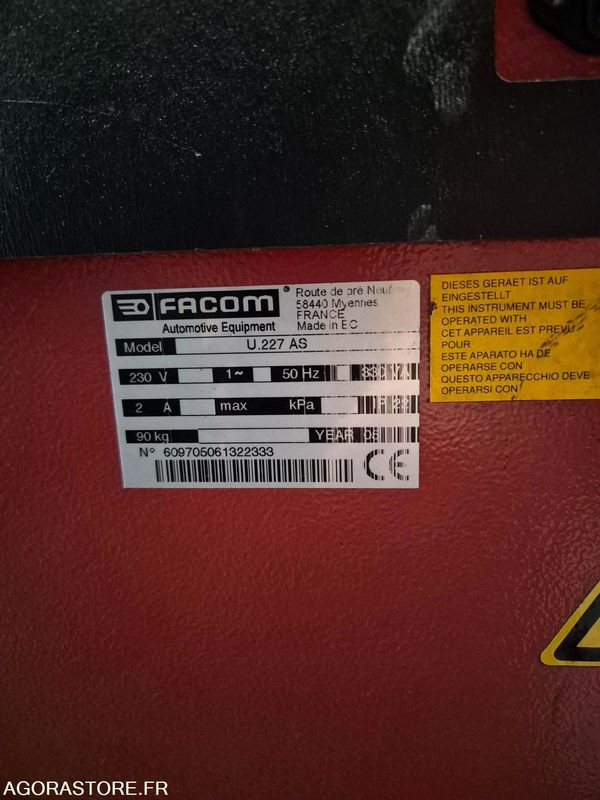 EQUILIBREUSE DE ROUES FACOM - Инструмент/ Оборудование: фото 4 EQUILIBREUSE DE ROUES FACOM - Инструмент/ Оборудование: фото 4