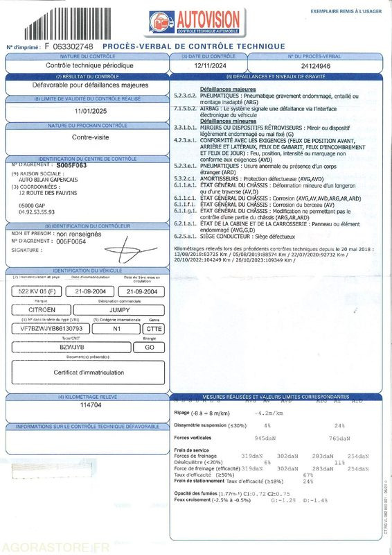 FOURGONNETTE CITROEN JUMPY - Легковой фургон: фото 3 FOURGONNETTE CITROEN JUMPY - Легковой фургон: фото 3