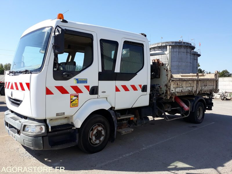 CAMION BI-BENNE + GRUE - PL RENAULT MILDIUM 180 DCI Db - 2003 / 263 610 KM - Грузовик: фото 2 CAMION BI-BENNE + GRUE - PL RENAULT MILDIUM 180 DCI Db - 2003 / 263 610 KM - Грузовик: фото 2